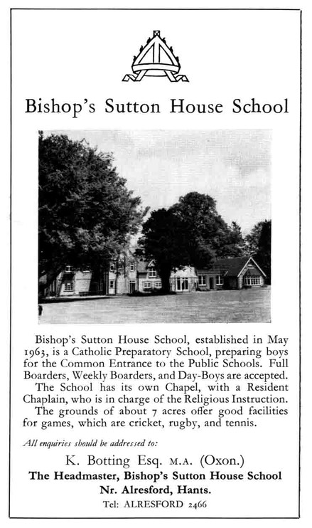 BISHOP'S SUTTON HOUSE SCHOOL