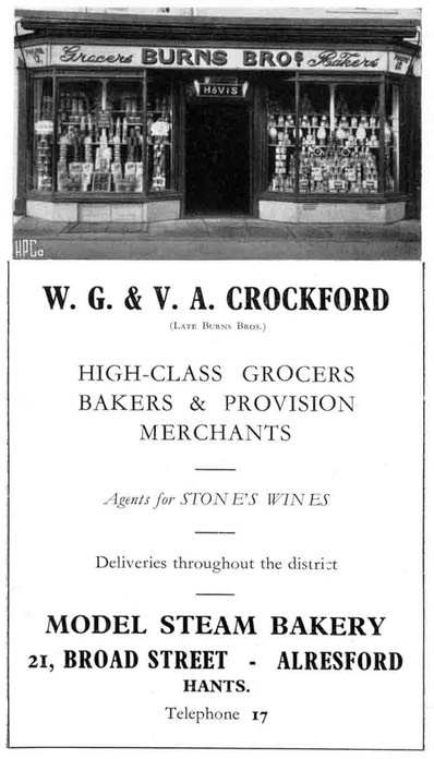 W. G. & V. A. CROCKFORD - Grocer & Baker