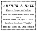 ARTHUR J. HALL - Draper & Outfitter