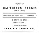 CANTERTON STORES - Grocer & Post Office