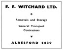 E. E. WITCHARD - Removals & Storage