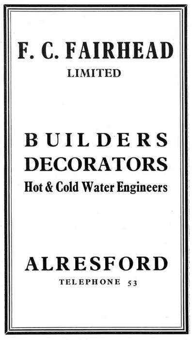 F. C. FAIRHEAD - Builder & Decorator