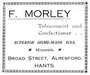 F. MORLEY - Tobacconist & Confectioner