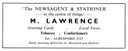 M. LAWRENCE - Newsagent & Stationer