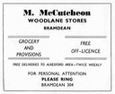 M. McCUTCHEON - Grocer & Off Licence