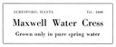 MAXWELL WATER CRESS