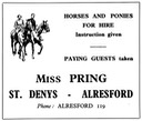 MISS PRING - Stables & Riding School