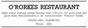 O'RORKES - Restaurant