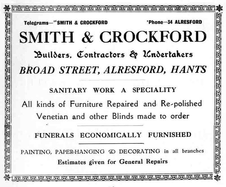 SMITH & CROCKFORD - Builder & Undertaker