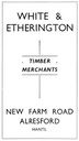 WHITE & ETHERINGTON - Timber Merchants